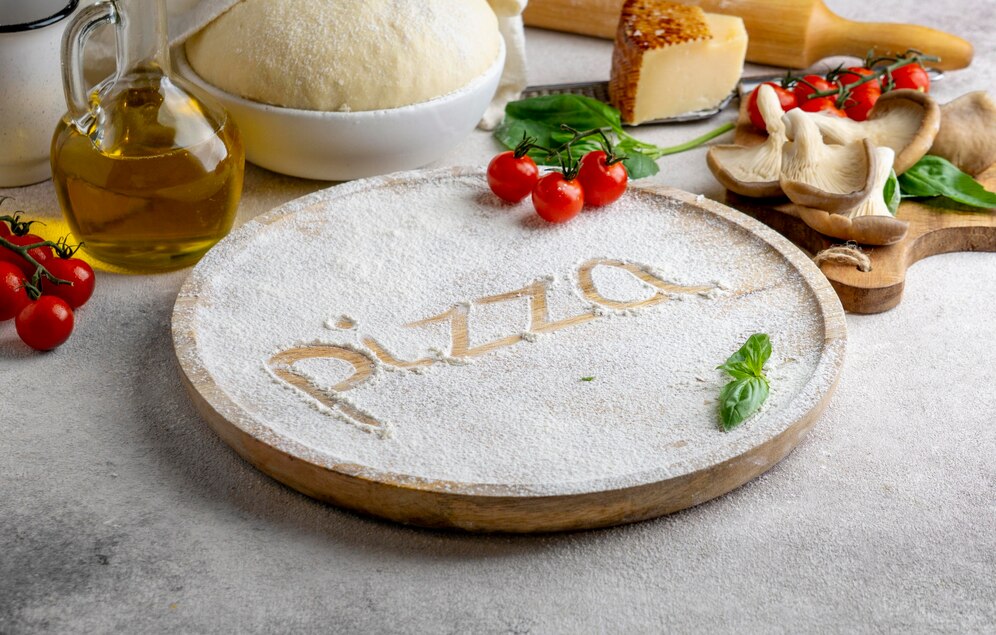 pizza în stil italian