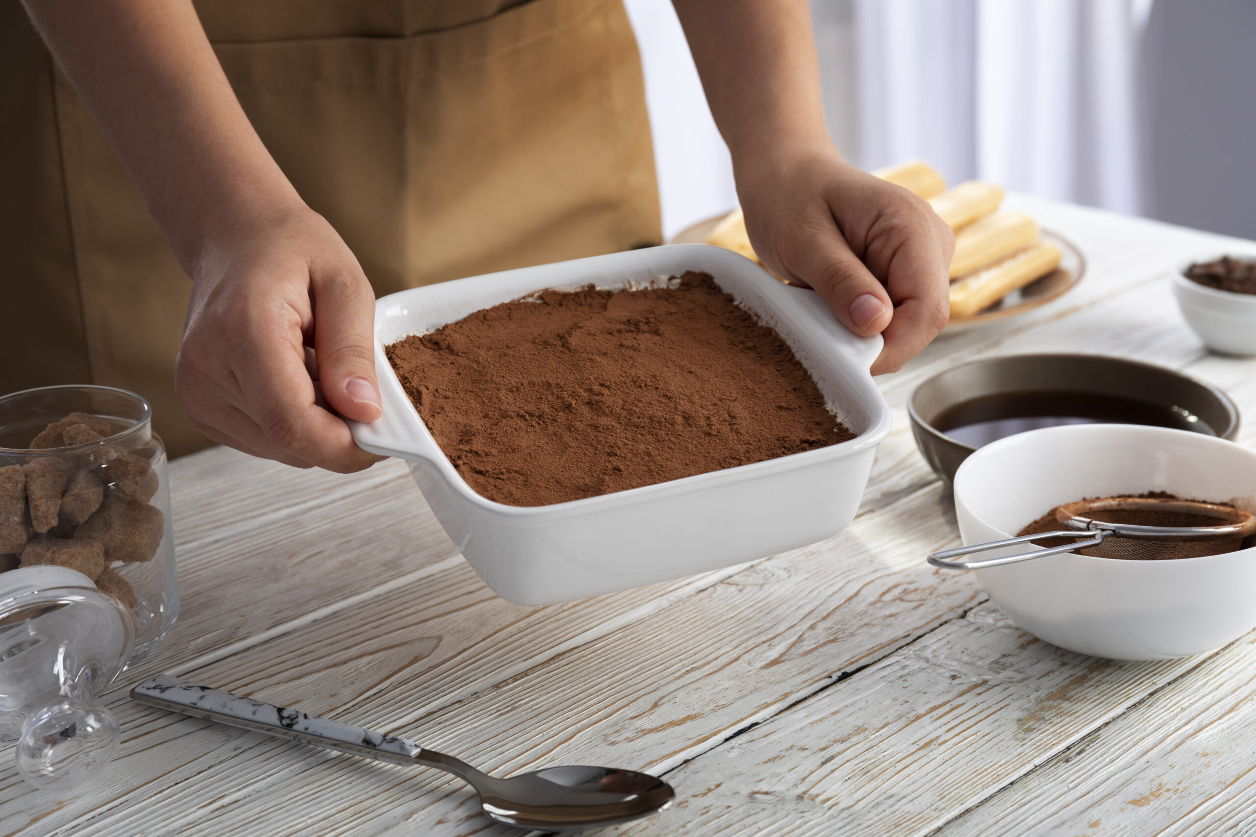 Tiramisu autentic servit la Rispetto Cucina Italiana, restaurant italian București