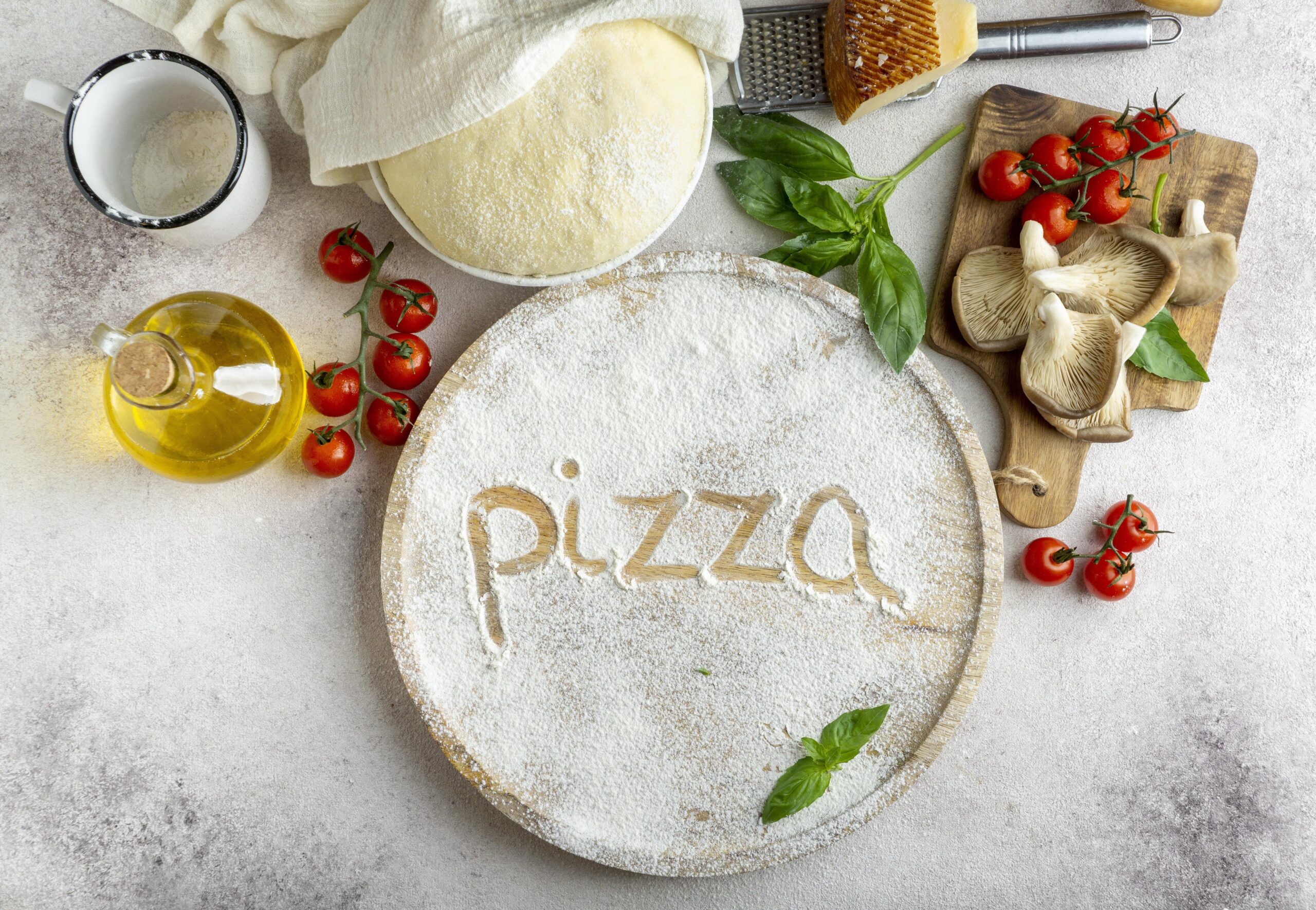 Pizza autentică cu blat dospit ca în Italia
