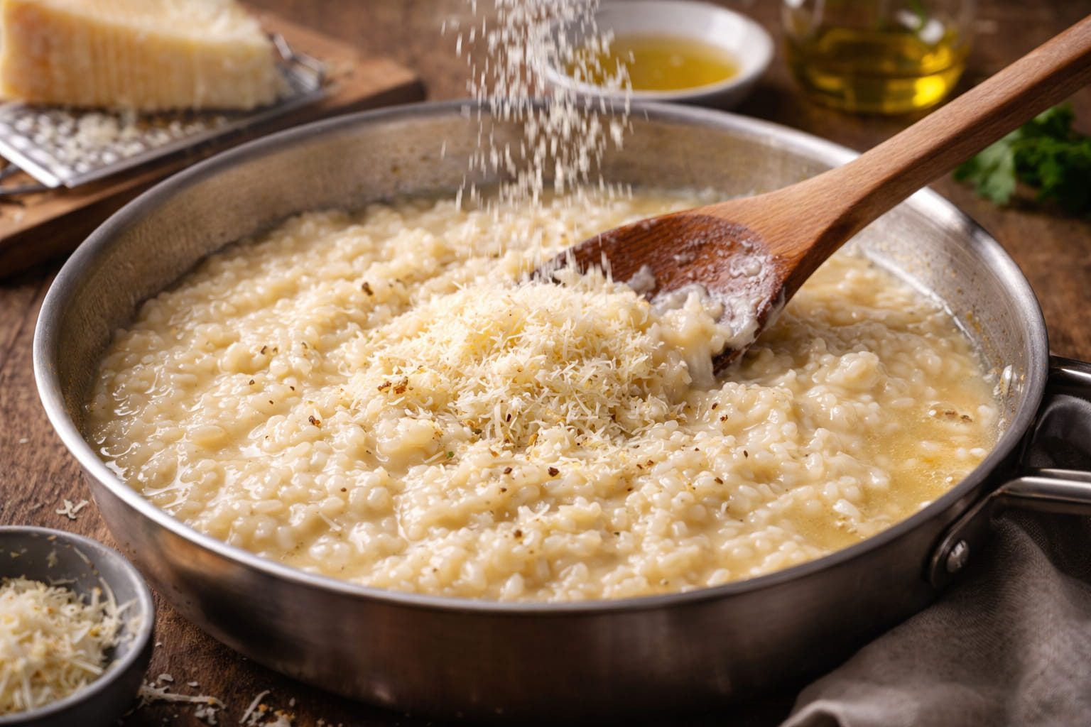 orez cu parmezan reteta pas cu pas preparare risotto italian