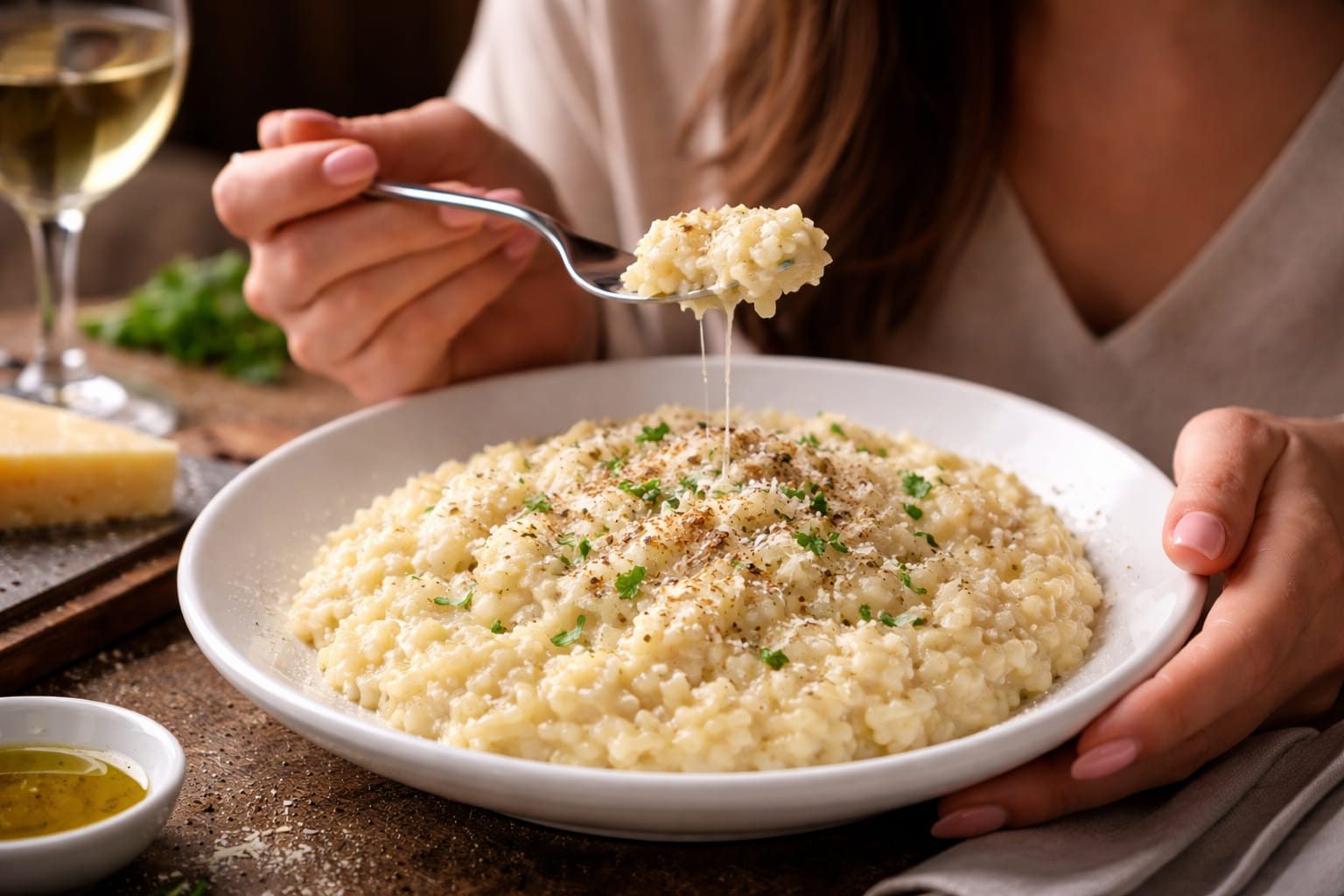 orez cu parmezan reteta servire restaurant italian Bucuresti